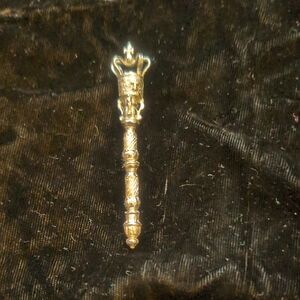 Gold Ornate Scepter Pin